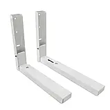 Настінний кронштейн Grunhelm GH-22MW для мікрохвильової печі до 25 кг білий/чорний сталевий, фото 5