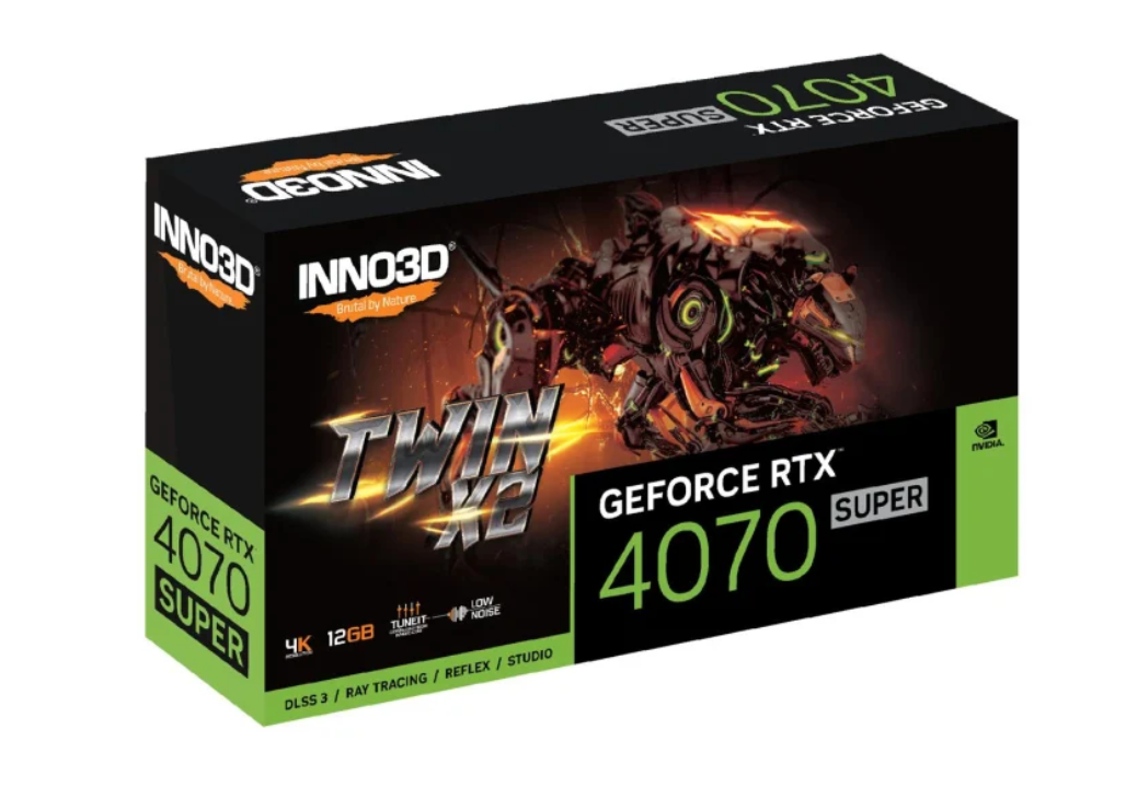 Відеокарта INNO3D GEFORCE RTX 4070 SUPER TWIN X2 OC (N407S2-126XX-186162N)