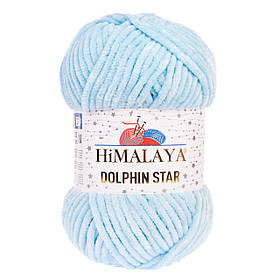 Пряжа велюрова Dolphin Star, колір Небесно-блакитний