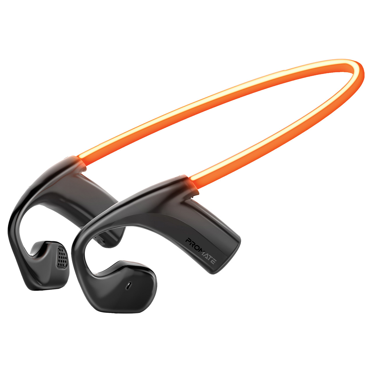 Бездротові навушники Promate RippleGlow Black (rippleglow.black)