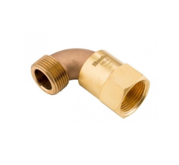 Поворотне коліно для ключа садового гідранта Hunter (USA), 1" НР х 1" ВР, латунь