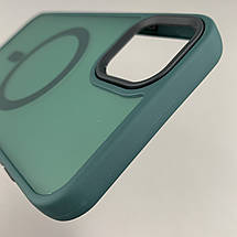 Чохол для Apple iPhone 11 Pro Max матовий кольоровий чохол з магсейф MagSafe на айфон 11 про макс зелений boh, фото 5