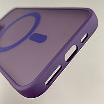 Чохол для Apple iPhone 11 Pro матовий кольоровий чохол з магсейф MagSafe на телефон айфон 11 про фіолетовий boh, фото 4