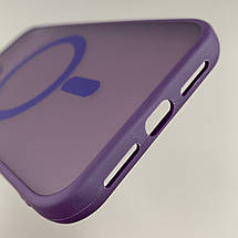 Чохол для Apple iPhone 11 матовий кольоровий чохол з магсейф MagSafe на телефон айфон 11 фіолетовий boh, фото 4