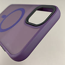 Чохол для Apple iPhone 11 матовий кольоровий чохол з магсейф MagSafe на телефон айфон 11 фіолетовий boh, фото 5