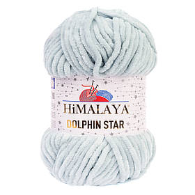 Пряжа велюрова Dolphin Star, колір Срібло
