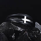 Браслет чоловічий шкіряний Secret Cross Silver, фото 5