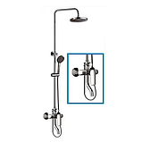 Душова система зі змішувачем для ванни душу з верхнім тропічним душем Haiba VITO 003-J (HB0823), фото 3