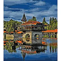 Картина за номерами ПРЕМІУМ "Жовтневий парк" з лаком розміром 40х50 см