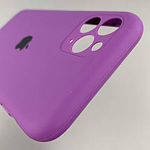 Чохол для Apple iPhone 11 Pro матовий кейс із закритою камерою чохол на телефон айфон 11 про фіолетовий o5h, фото 5