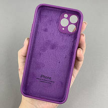 Чохол для Apple iPhone 11 Pro матовий кейс із закритою камерою чохол на телефон айфон 11 про фіолетовий o5h, фото 2