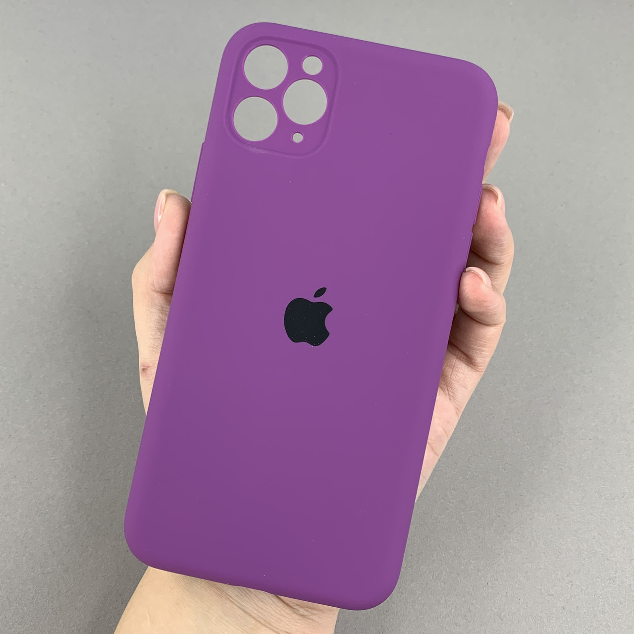 Чохол для Apple iPhone 11 Pro Max матовий кейс із закритою камерою чохол на айфон 11 про макс фіолетовий o5h