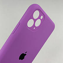 Чохол для Apple iPhone 11 Pro Max матовий кейс із закритою камерою чохол на айфон 11 про макс фіолетовий o5h, фото 3