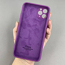 Чохол для Apple iPhone 11 Pro Max матовий кейс із закритою камерою чохол на айфон 11 про макс фіолетовий o5h, фото 2