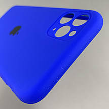 Чохол для Apple iPhone 11 Pro Max матовий кейс із закритою камерою чохол на айфон 11 про макс синій o5h, фото 5