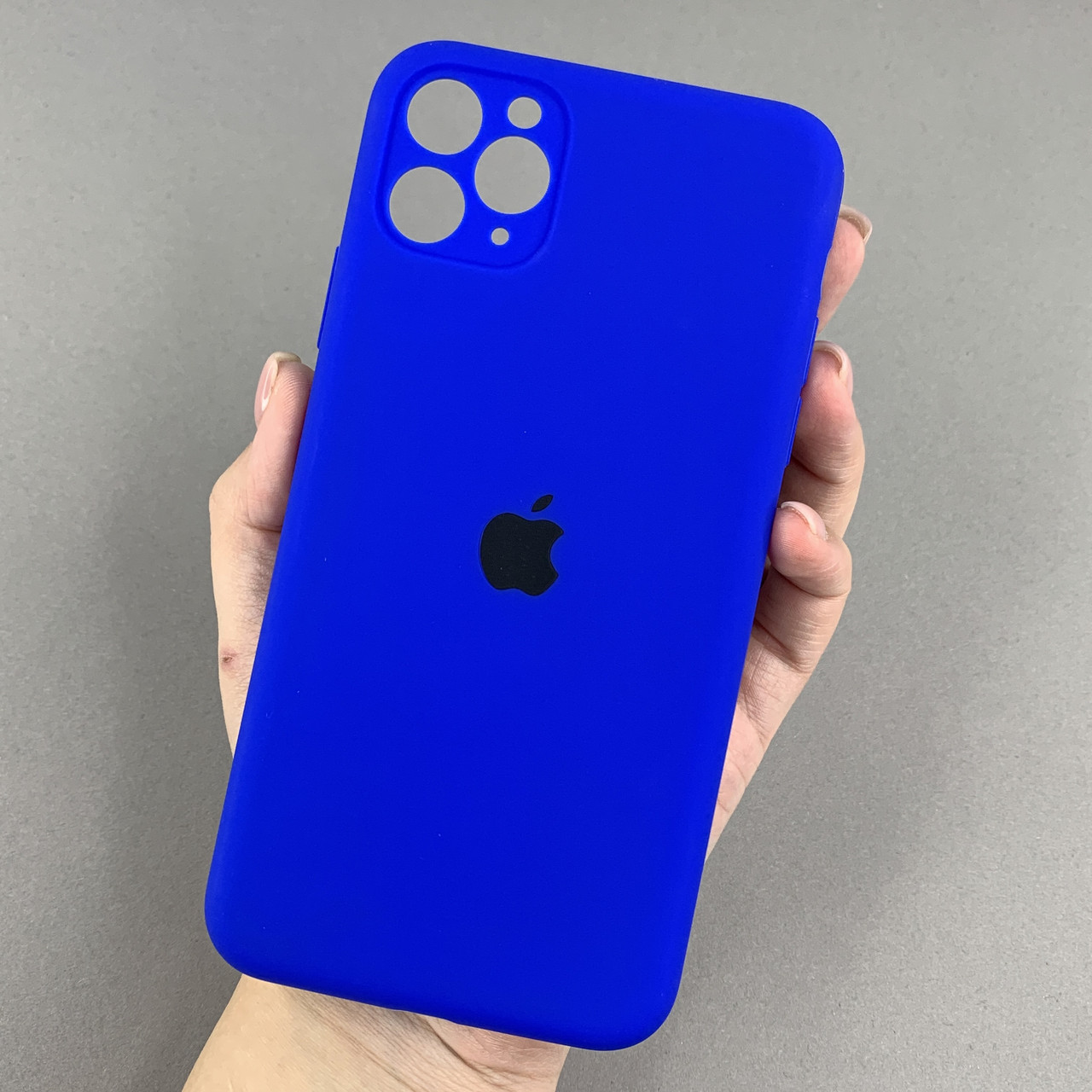 Чохол для Apple iPhone 11 Pro Max матовий кейс із закритою камерою чохол на айфон 11 про макс синій o5h
