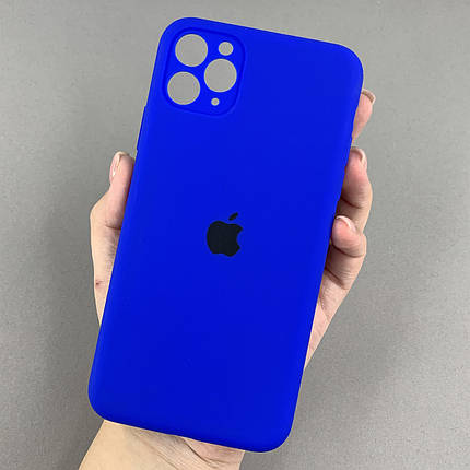 Чохол для Apple iPhone 11 Pro Max матовий кейс із закритою камерою чохол на айфон 11 про макс синій o5h, фото 1