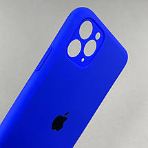 Чохол для Apple iPhone 11 Pro Max матовий кейс із закритою камерою чохол на айфон 11 про макс синій o5h, фото 3