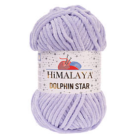 Пряжа велюрова Dolphin Star, колір Бузковий