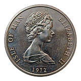 Острів Мен 25 пенсів, 1972 25 років від весілля королеви Єлизавети II і принца Філіпа, фото 2