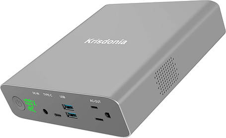Krisdonia AC Power Bank 27000 mAh 130W Портативний зарядний пристрій для ноутбука та зовнішній акумулятор для M, фото 1