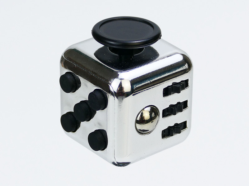 Антистрес Іграшка Fidget Cube Фіджет Куб для Зняття Стресу Срібло (01187)