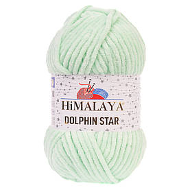 Пряжа велюрова Dolphin Star, колір Ментол
