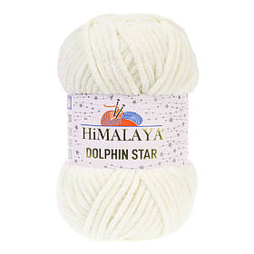 Пряжа велюрова Dolphin Star, колір Молочний