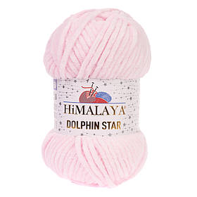 Пряжа велюрова Dolphin Star, колір Ніжно-рожевий