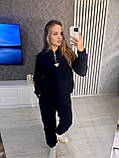 Костюм жіночий двосторонній фліс кофта та штани 42-44 46-48 50-52, фото 5