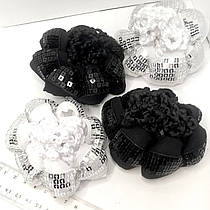 Сіточки на гульку "Чорні та білі в паєтках".