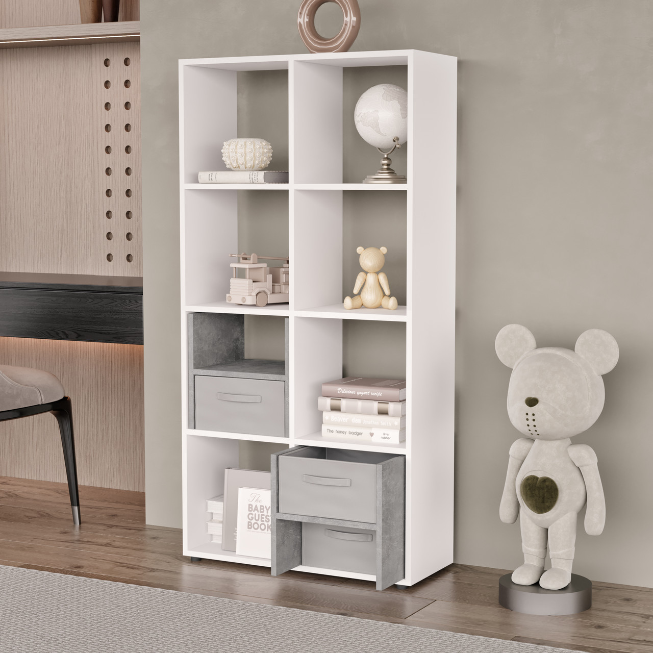 Комплект із модуля та одного кошика, модуль для стелажа, фото 1