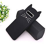 Силіконовий чохол для Samsung Galaxy S10 Plus - Black Cat (Кіт з вусами), Чорний, фото 7