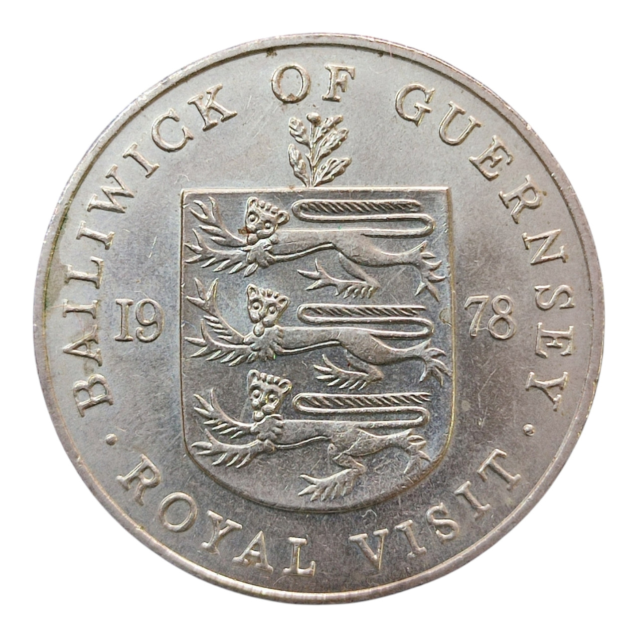 Гернсі 25 пенсів, 1978 Королівський візит