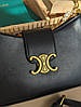 Сумка Celine Black багет чорна з короткою ручкою міні сумочка на плече на 1 відділення, фото 7