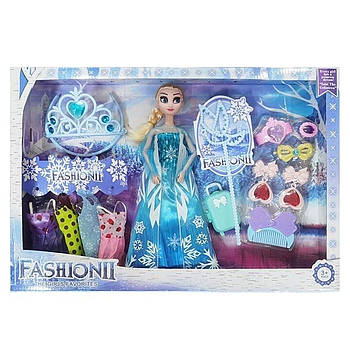 Лялька-принцеса Ельза Frozen Холодне (висота 31см, одяг, аксесуари, рухомі кінцівки) K 691