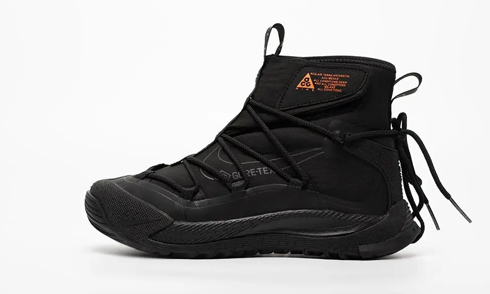 Чоловічі зимові кросівки з хутром Nike ACG Air Terra Antarktik Gore-tex Black чорні водонепроникні