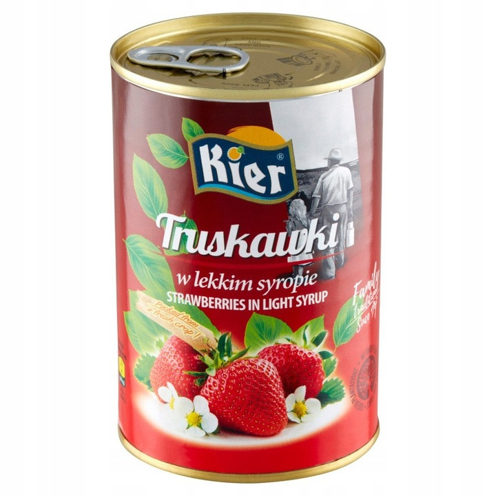 Полуниця в легкому сиропі - 410грам,  Kier