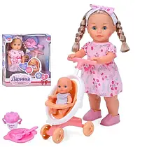 Інтерактивна лялька Limo Toy Даша з пупсом у колясці 40 см M 5959