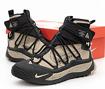 Чоловічі зимові кросівки з хутром Nike ACG Air Terra Antarktik Gore-tex Beige бежеві водонепроникні, фото 5