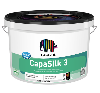 Фарба інтер'єрна латексна матова Caparol "CapaSilk 3 E.L.F." База 1 2.5 л., фото 1