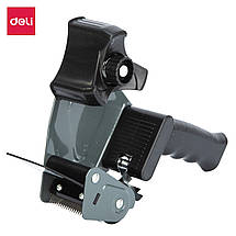 Рулетка для пакувального скотчу Deli E804 мікс, Диспенсер ручний для скотчу (233*55*159мм), фото 2