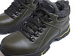 Зимові кросівки тактичні хакі оливкові шкіряне чоловіче взуття на хутрі Rosso Avangard Erelli Khaki, фото 8