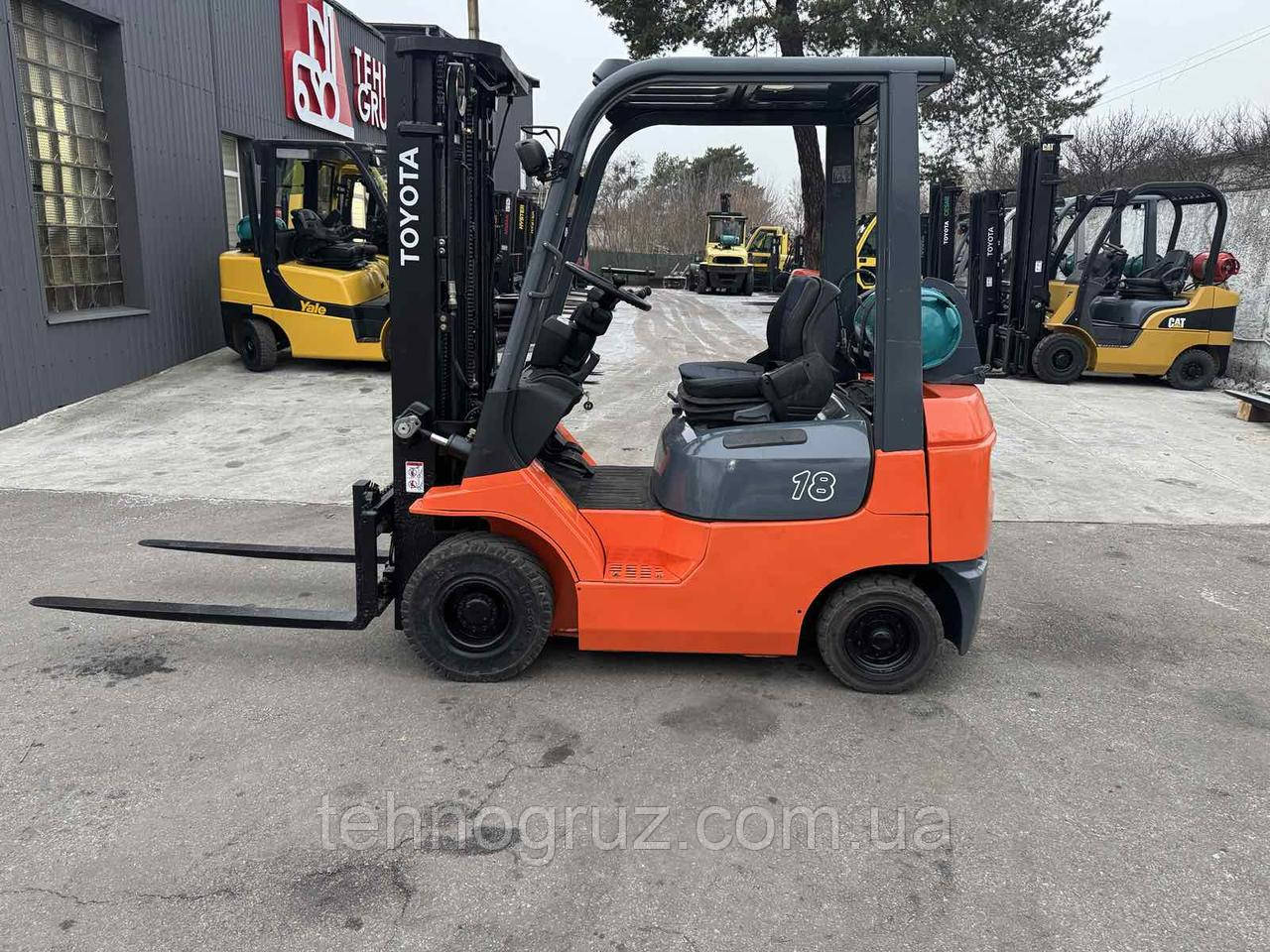 Навантажувач вилковий Toyota 7FGF18 Вагонник, фото 1