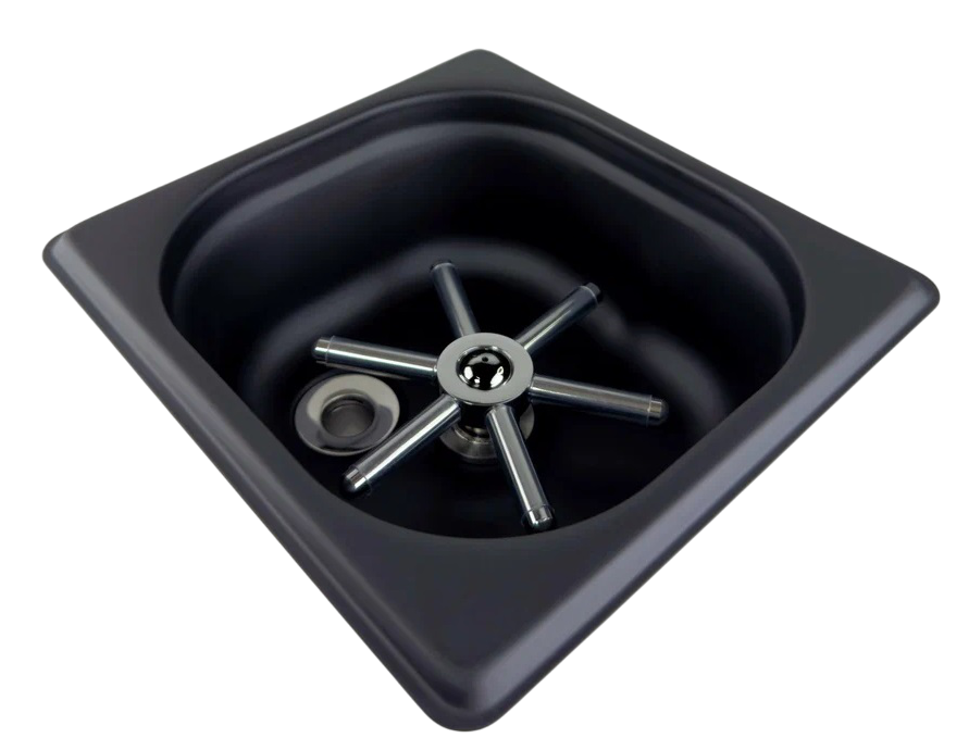 Рінзер барний Small Quick Rinse Matte Black 16 на 17 см. Чорний