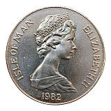 Острів Мен 1 крона, 1982 Чемпіонат світу з футболу 1982, Іспанія - герби, фото 3