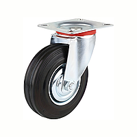 Опора колісна без фіксатора (платформа) з поворотом 100 мм