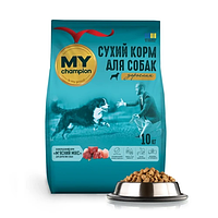 Повнораціонний сухий корм для собак MY champion М'ясний мікс, 10 кг