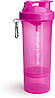Шейкер спортивний SmartShake Slim 500ml Neon Pink, фото 3