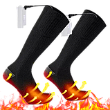 Шкарпетки з підігрівом + два акумулятори 4400 mAh PowerBank  (3 режими нагрівання +60° C), фото 5